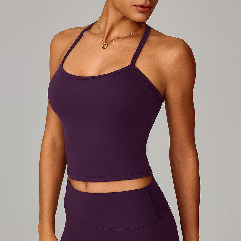 Top Yoga Donna — Canotta Fitness Schiena Scoperta ad Asciugatura Rapida
