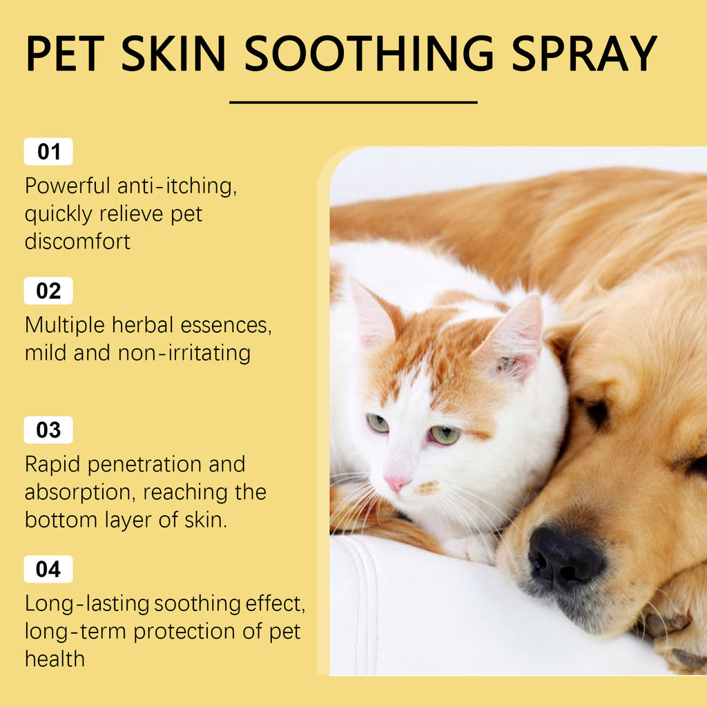 Spray Anti-Pulci, Anti-Pidocchi e Cura Pelle per Cani e Gatti – 50ml, Formula Vegetale