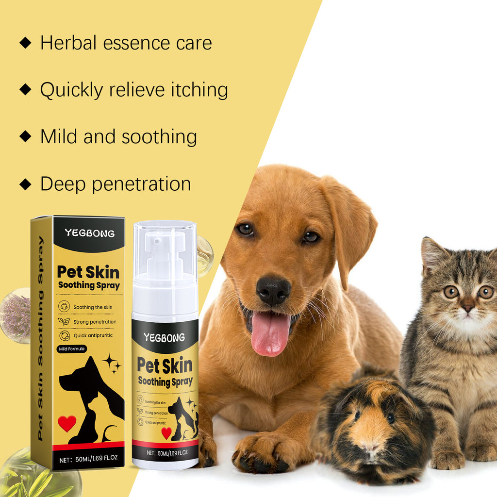 Spray Anti-Pulci, Anti-Pidocchi e Cura Pelle per Cani e Gatti – 50ml, Formula Vegetale