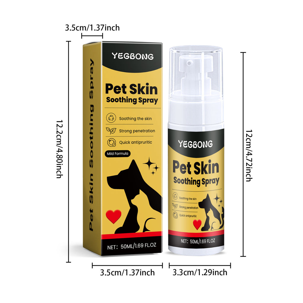 Spray Anti-Pulci, Anti-Pidocchi e Cura Pelle per Cani e Gatti – 50ml, Formula Vegetale