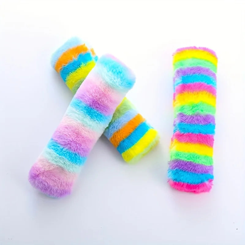 Cuscino Peluche Interattivo per Gatti – Catnip Naturale, Squeaky, Masticabile, 3 Colori