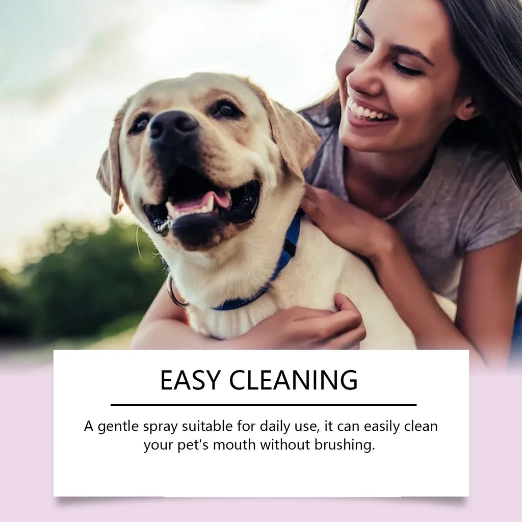 Spray Igiene Dentale per Cani e Gatti – 100ml, Rimuove Tartaro, Deodorante, Senza Spazzolino