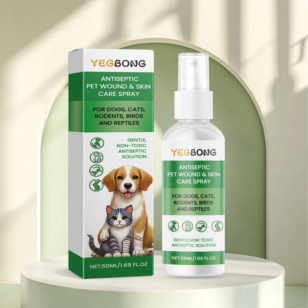 Spray Cura Pelle per Cani e Gatti – Anti-Prurito, Idratante, Cicatrizzante, 50ml