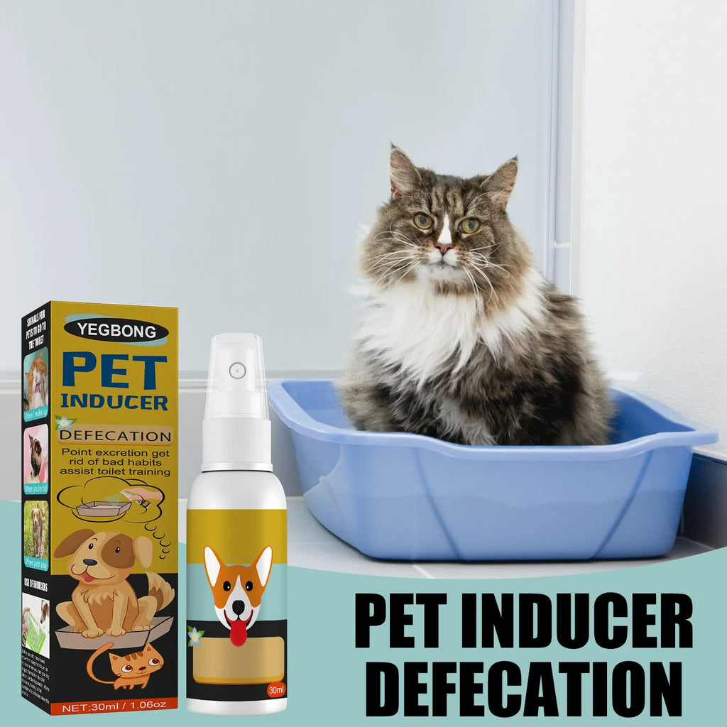 Spray Induttore Toilette per Cani e Gatti – 30ml, Addestramento Pipì e Cacca, Sicuro e Naturale