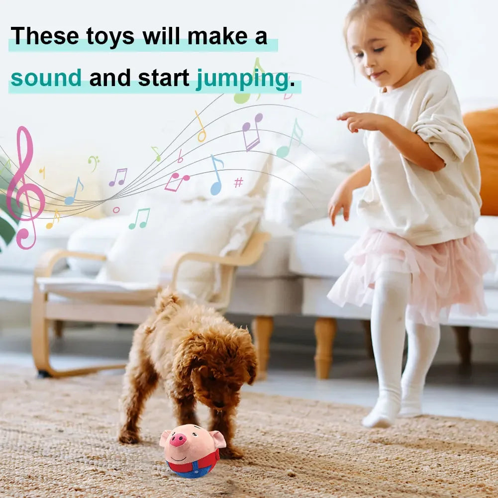 Palla Elettronica Rimbalzante per Cani – Musica, Vibrazione, 8 Design, Giocattolo Interattivo