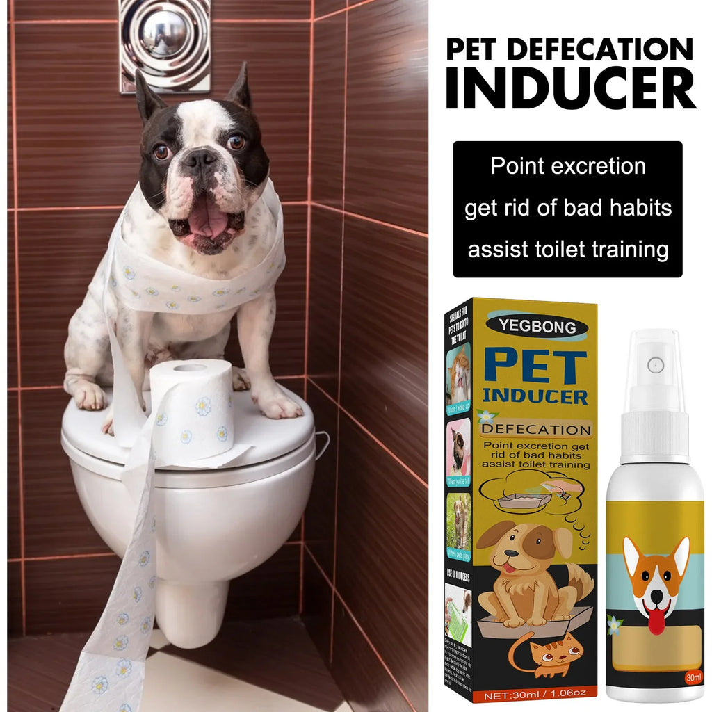Spray Induttore Toilette per Cani e Gatti – 30ml, Addestramento Pipì e Cacca, Sicuro e Naturale