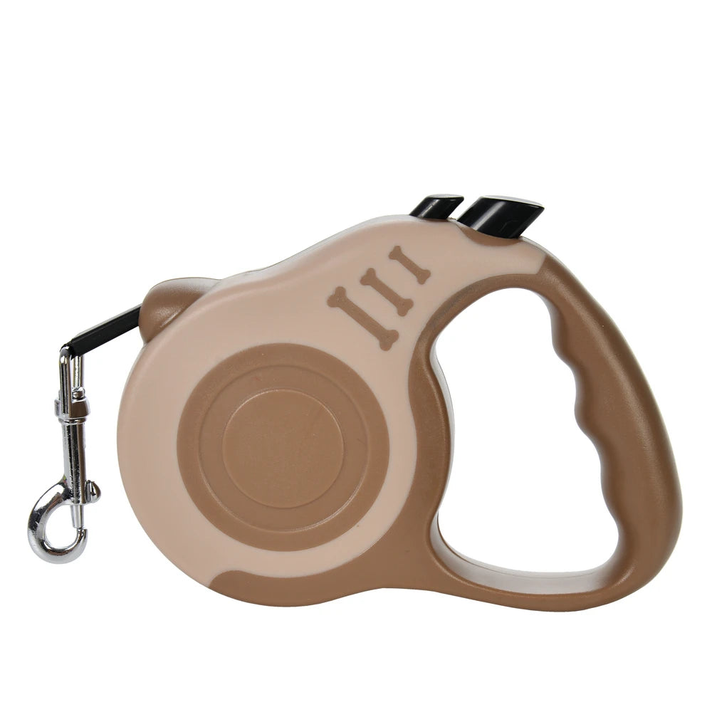 Guinzaglio Retrattile in Nylon per Cani Piccoli e Gatti – 3m o 5m, 14 Colori, Blocco Automatico