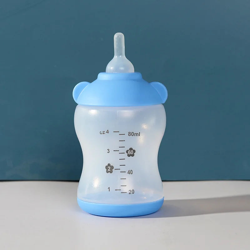 Biberon in Silicone Alimentare per Cuccioli e Gattini – Set 4 Pezzi 100ml, 4 Colori