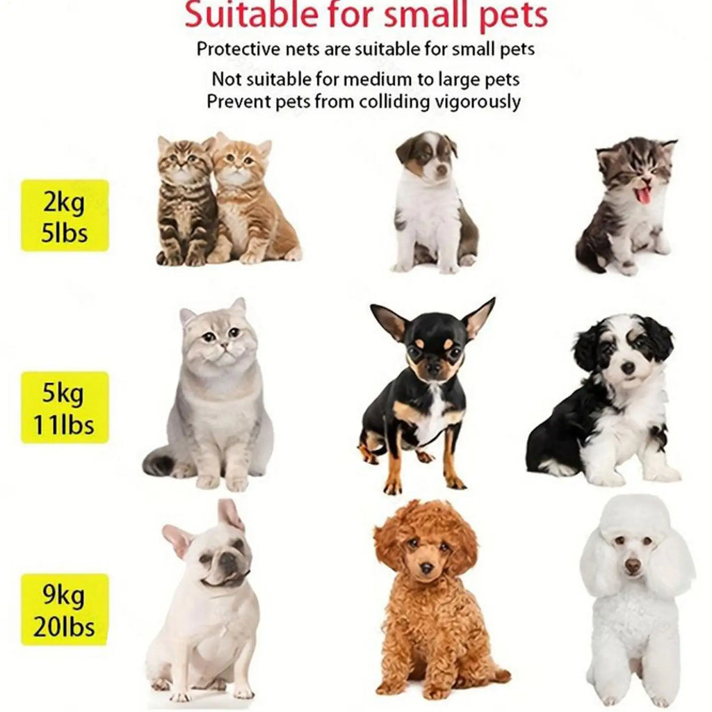 Cancelletto Retrattile in Rete per Cani e Gatti – Senza Forare, 3 Misure, Uso Indoor
