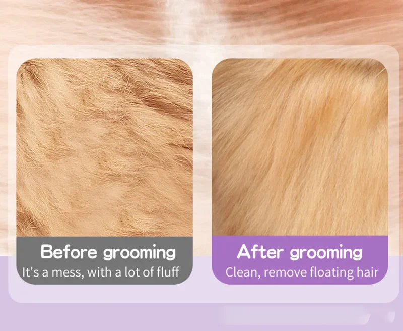 Spazzola Vapore Elettrica 3 in 1 per Cani e Gatti – Massaggio, Grooming e Districante, 7 Varianti