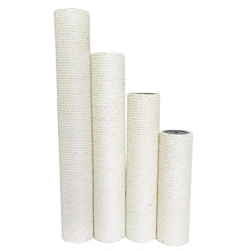 Palo Sisal di Ricambio per Cat Tree e Tiragraffi Gatto – DIY, 5 Misure, Sisal Naturale