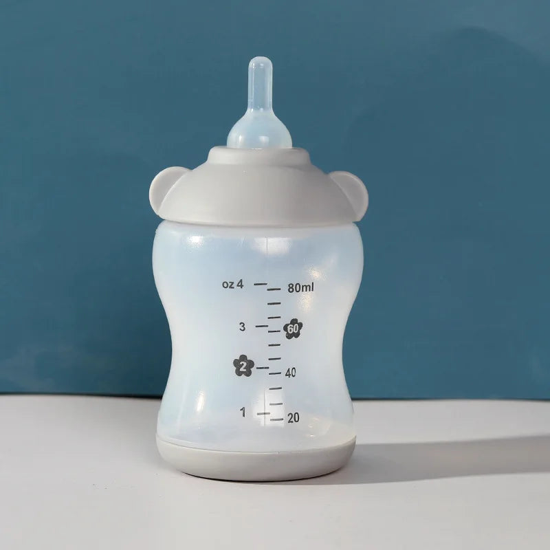 Biberon in Silicone Alimentare per Cuccioli e Gattini – Set 4 Pezzi 100ml, 4 Colori