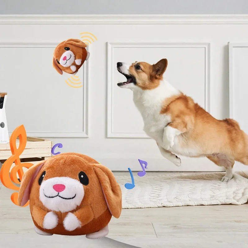 Palla Musicale Rimbalzante Interattiva per Cani Piccoli e Medi – Vibrazione, Suoni, 2 Design