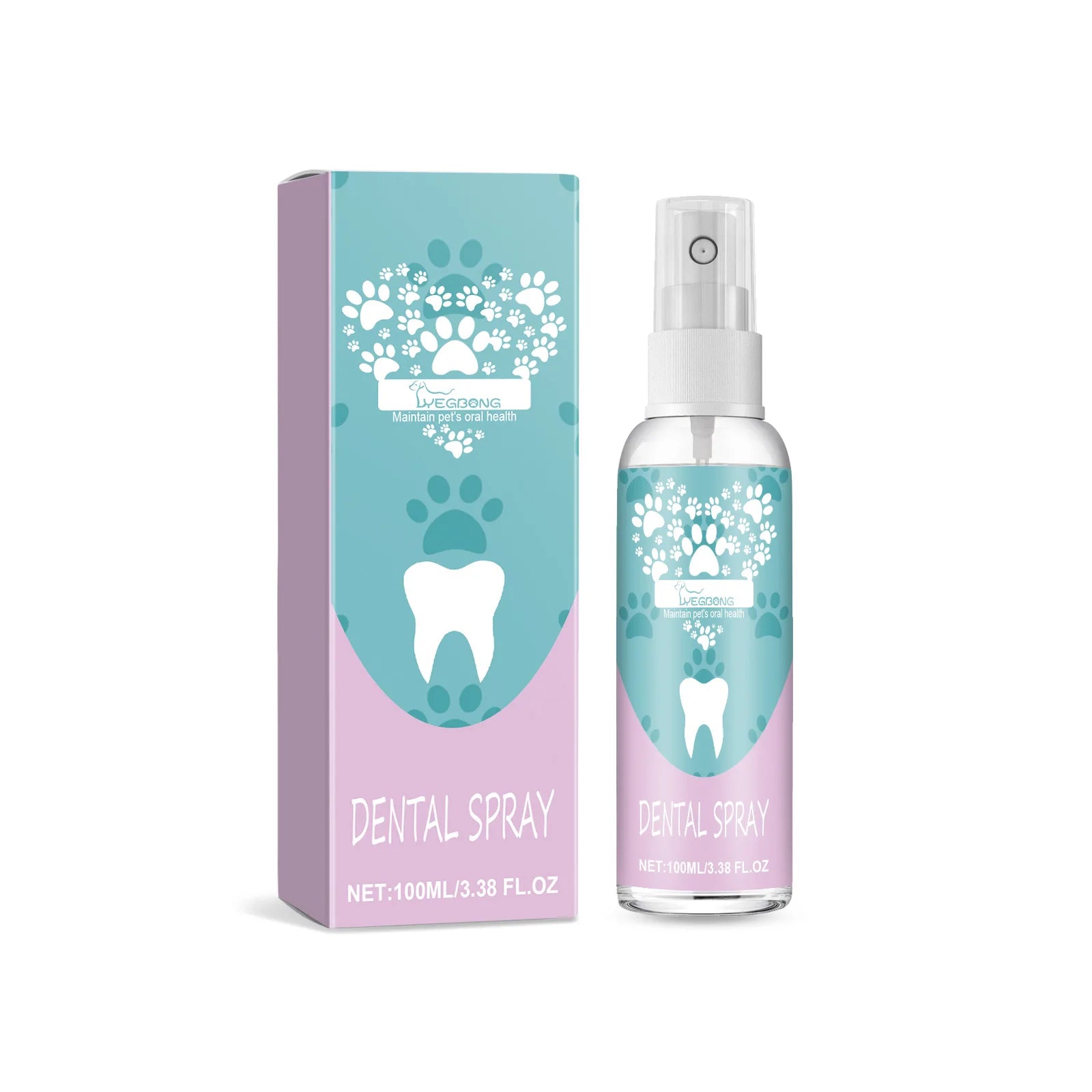 Spray Igiene Dentale per Cani e Gatti – 100ml, Rimuove Tartaro, Deodorante, Senza Spazzolino