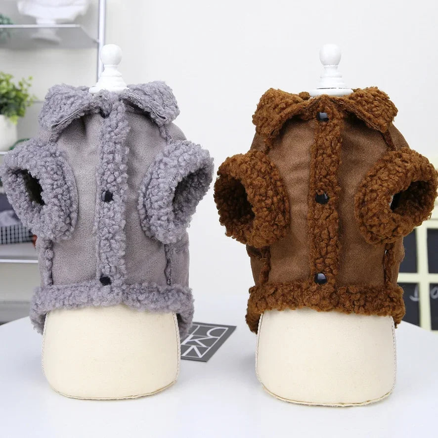 Maglione Invernale in Pile per Cani Piccoli – Autunno/Inverno, 4 Colori, 5 Taglie
