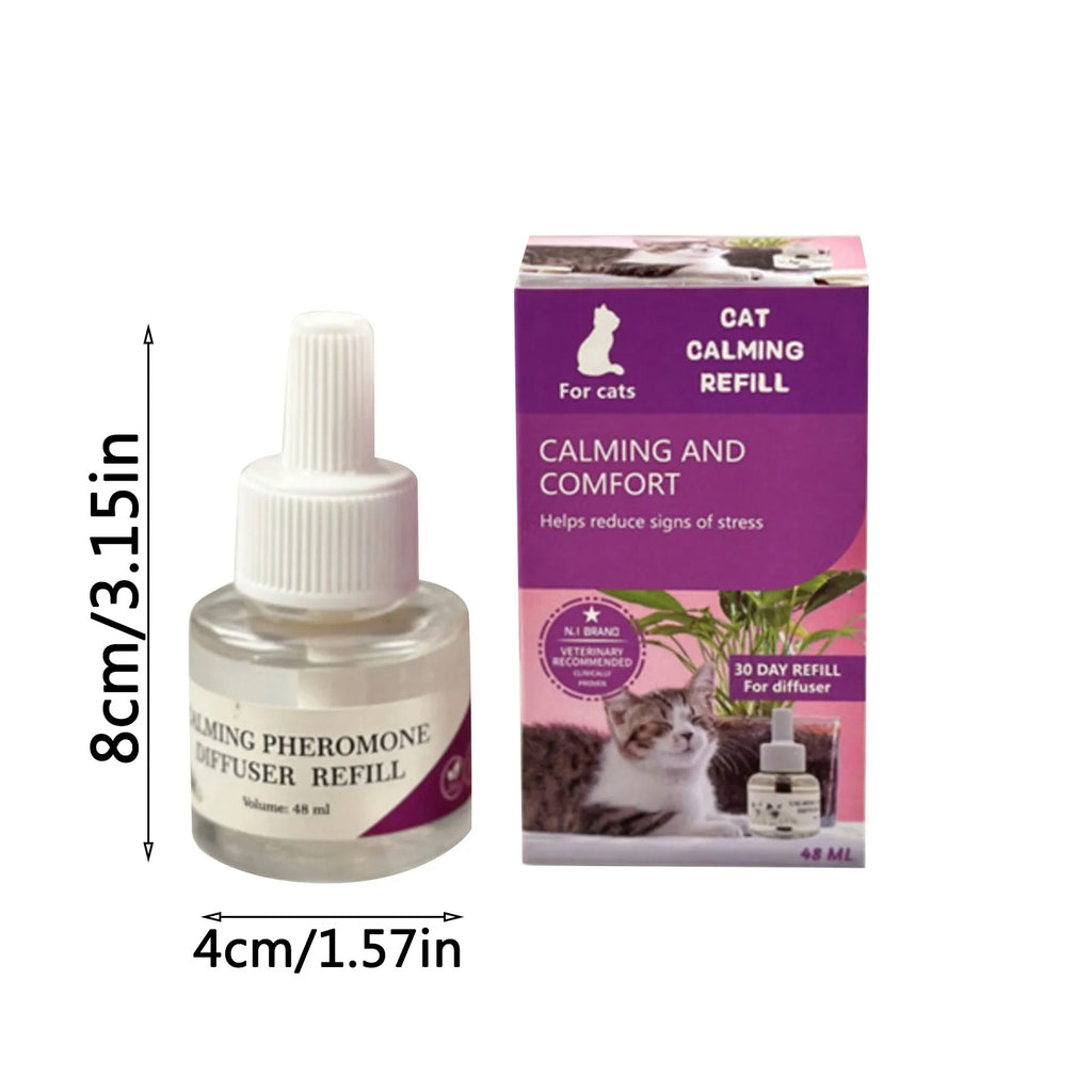 Diffusore Spray Feromoni Calmanti per Gatti – 48ml, Anti-Stress, Anti-Graffi e Anti-Marcatura