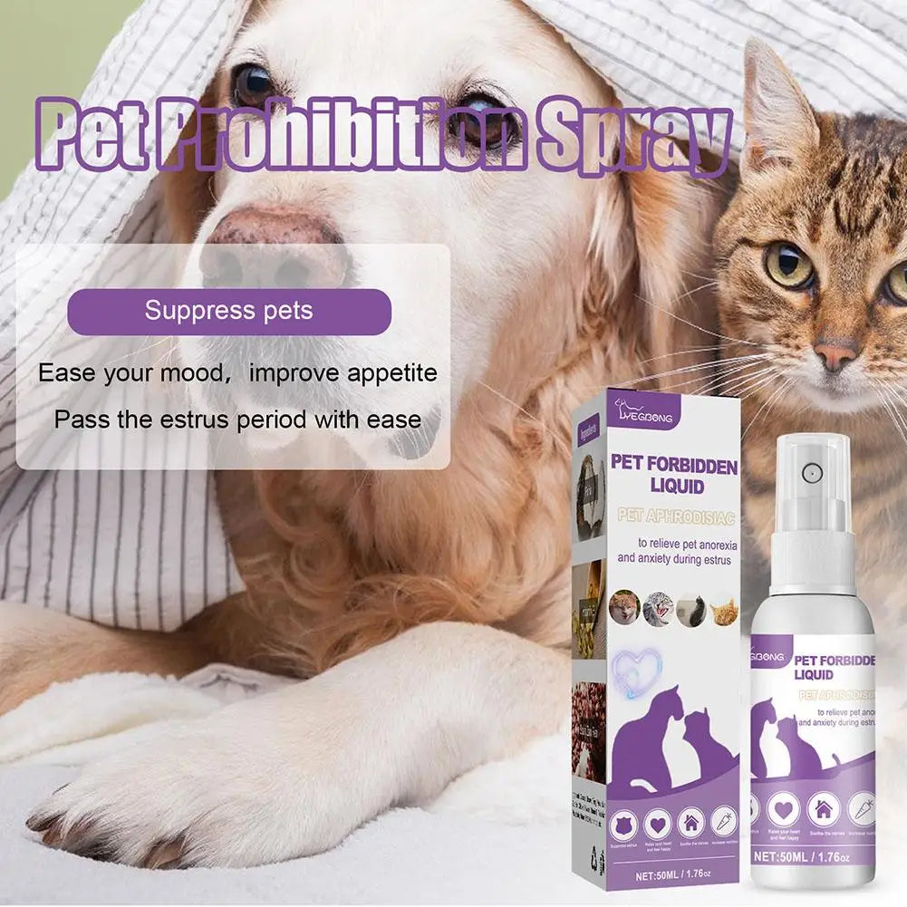 Spray Calmante ai Feromoni per Cani e Gatti – Anti-Stress