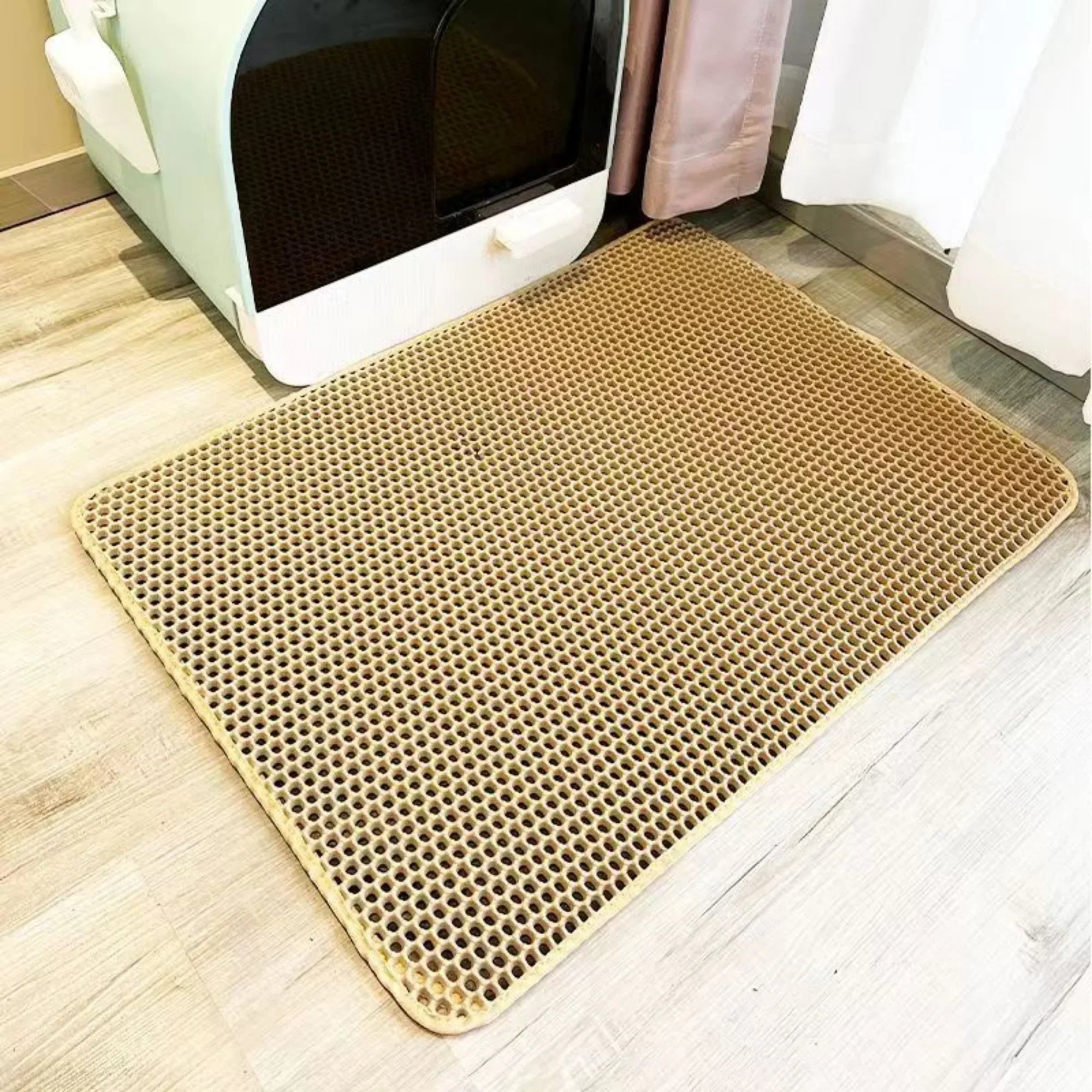 Tappetino per Lettiera Gatto Extra Large – Impermeabile, Antiscivolo, Doppio Strato, 5 Misure