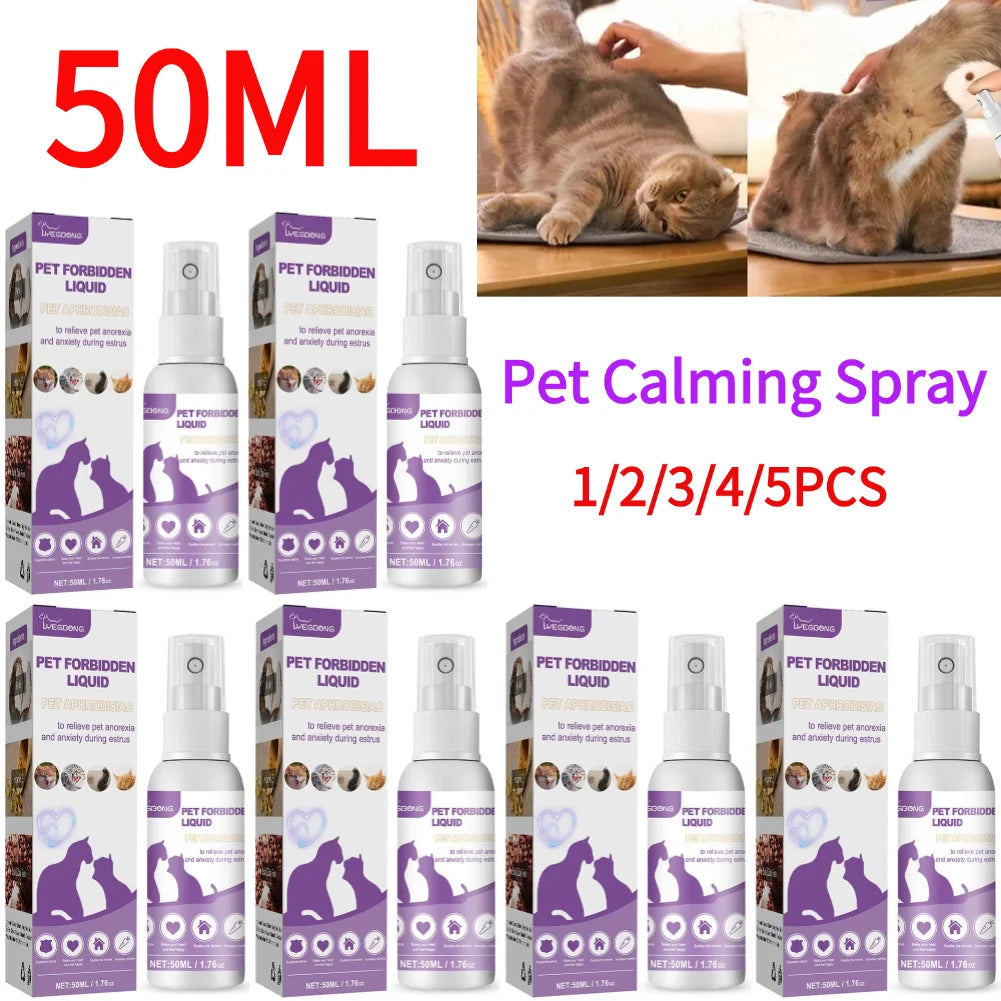 Spray Calmante ai Feromoni per Cani e Gatti – Anti-Stress