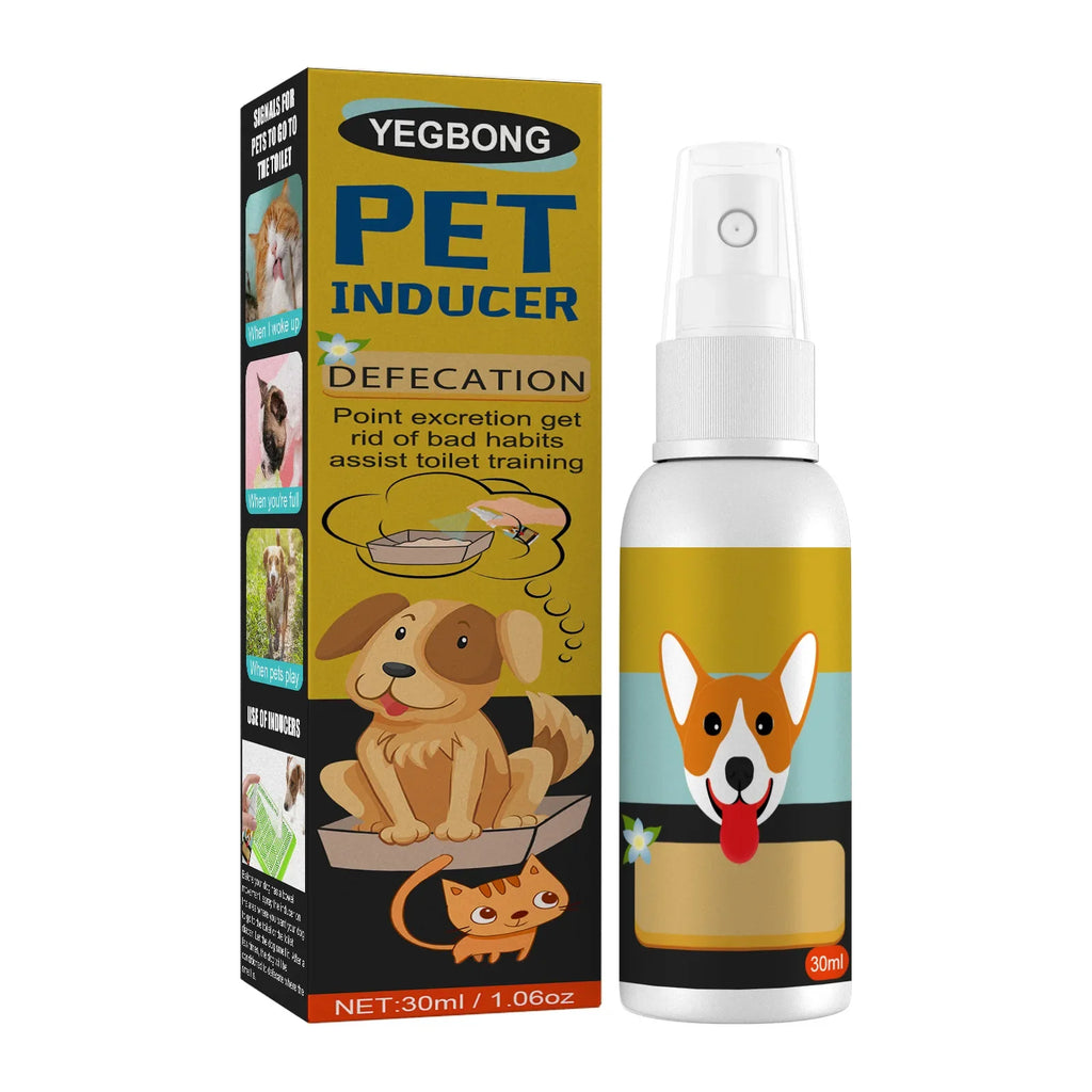 Spray Induttore Toilette per Cani e Gatti – 30ml, Addestramento Pipì e Cacca, Sicuro e Naturale