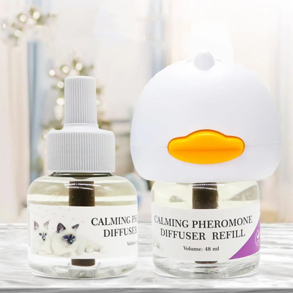 Kit Diffusore Feromoni per Gatti – 48ml + Diffusore Elettrico, Anti-Stress, Stabilizzatore Emotivo
