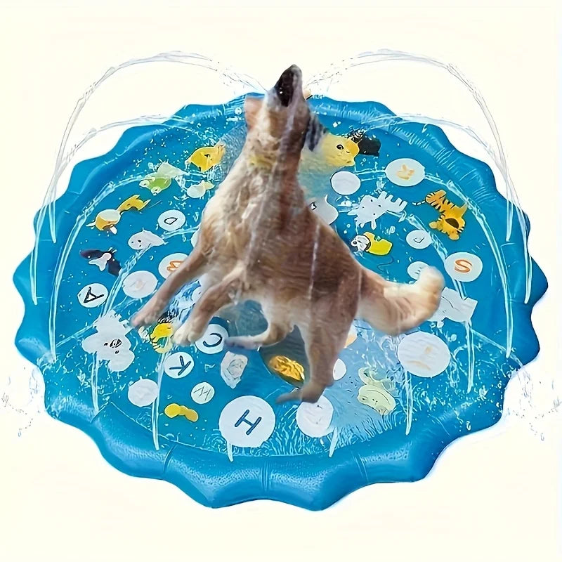 Vasca Bagno Outdoor per Cani con Funzione Spray Acqua – Antiscivolo, Rinfrescante, 2 Design