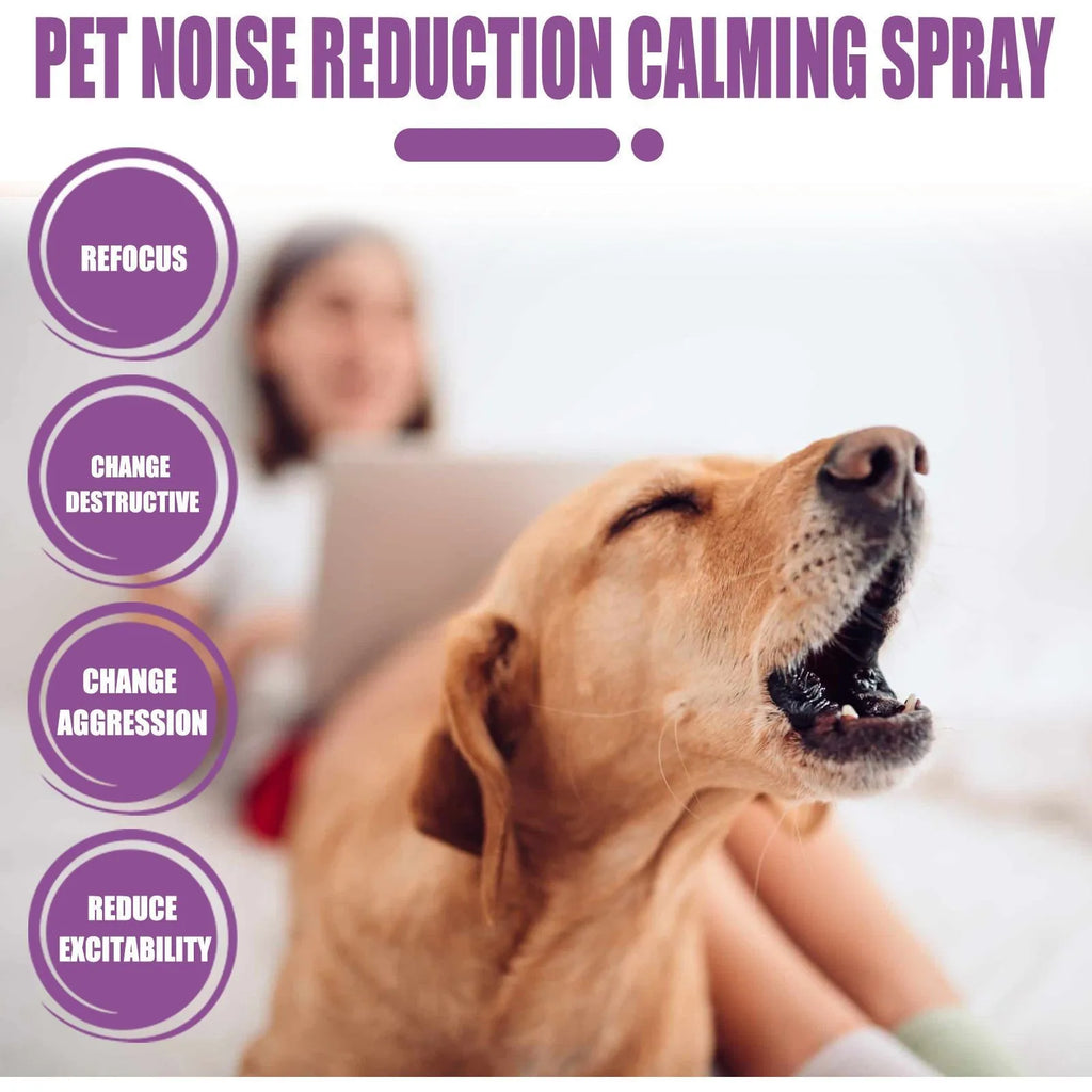 Spray Calmante Anti-Abbaio per Cani – 50ml, Camomilla e Lavanda, Riduce Comportamenti Negativi