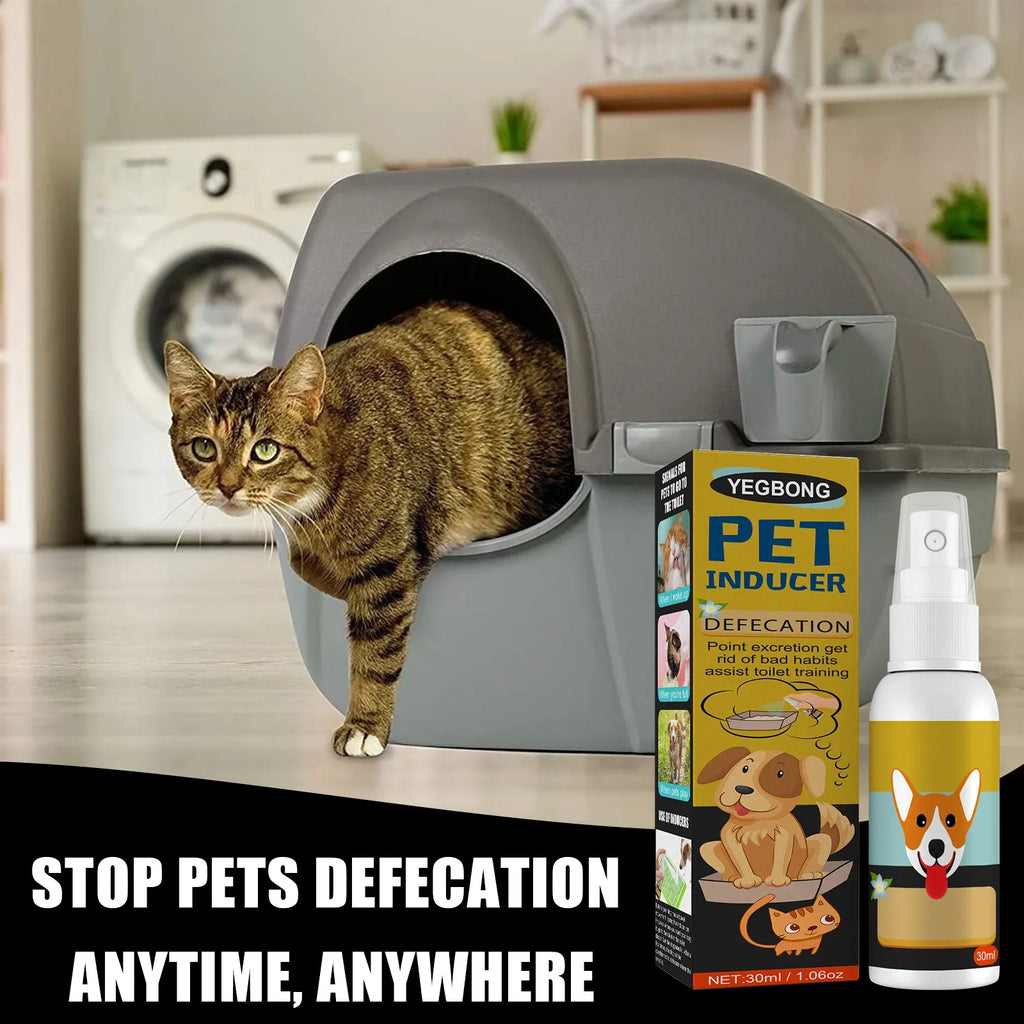 Spray Induttore Toilette per Cani e Gatti – 30ml, Addestramento Pipì e Cacca, Sicuro e Naturale