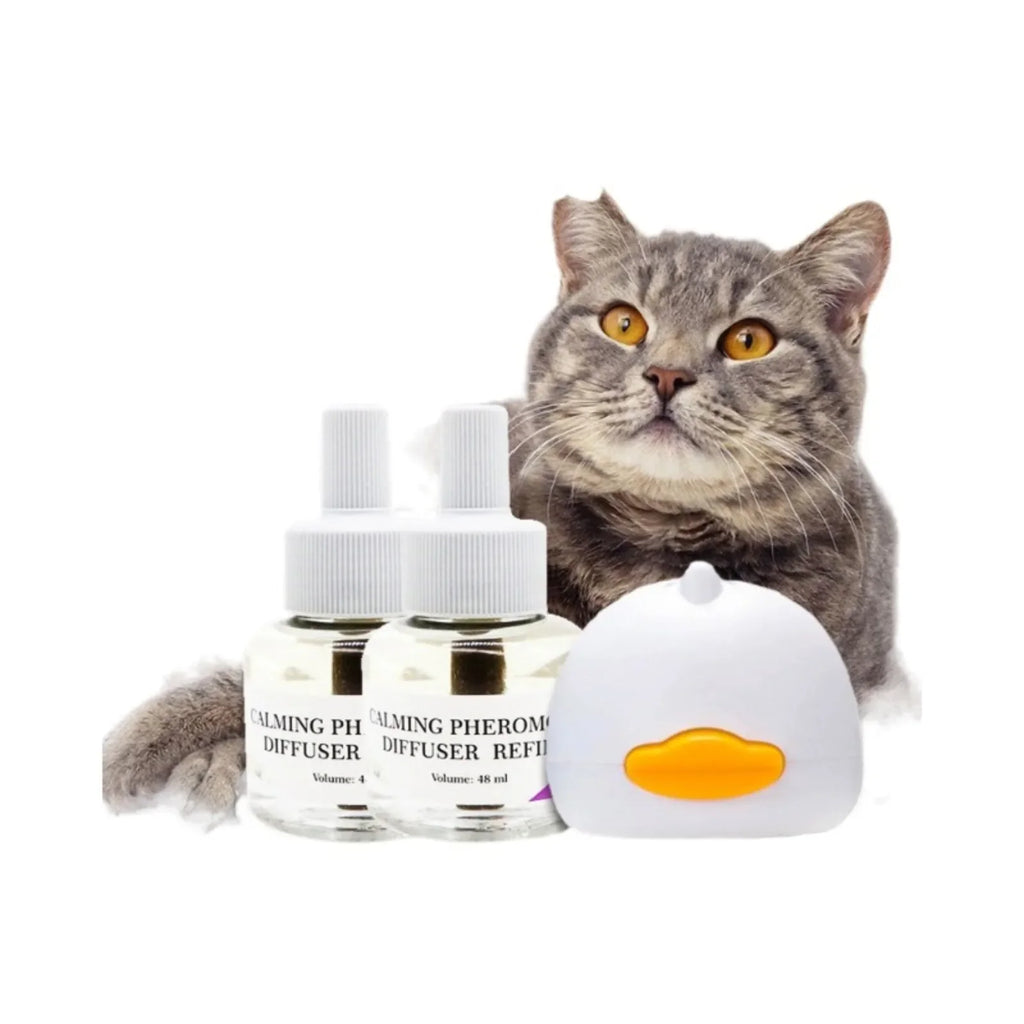 Kit Diffusore Feromoni per Gatti – 48ml + Diffusore Elettrico, Anti-Stress, Stabilizzatore Emotivo