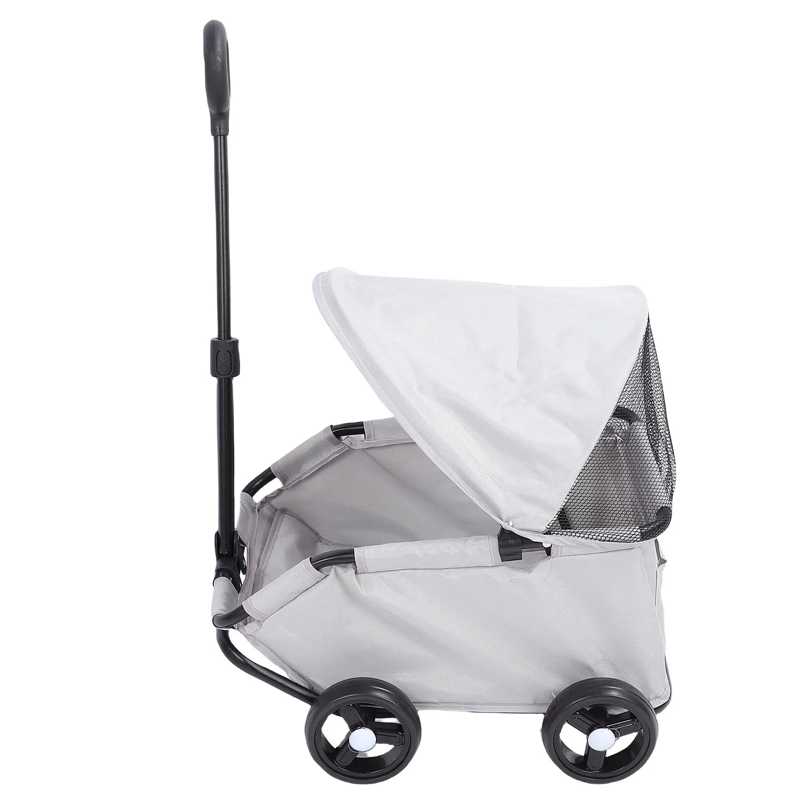 Multifunctional Pet Stroller with Canopy 4 Wheels Foldable Pet Strolling Cart for Small Dogs Cats Lightweight Easy Assembly