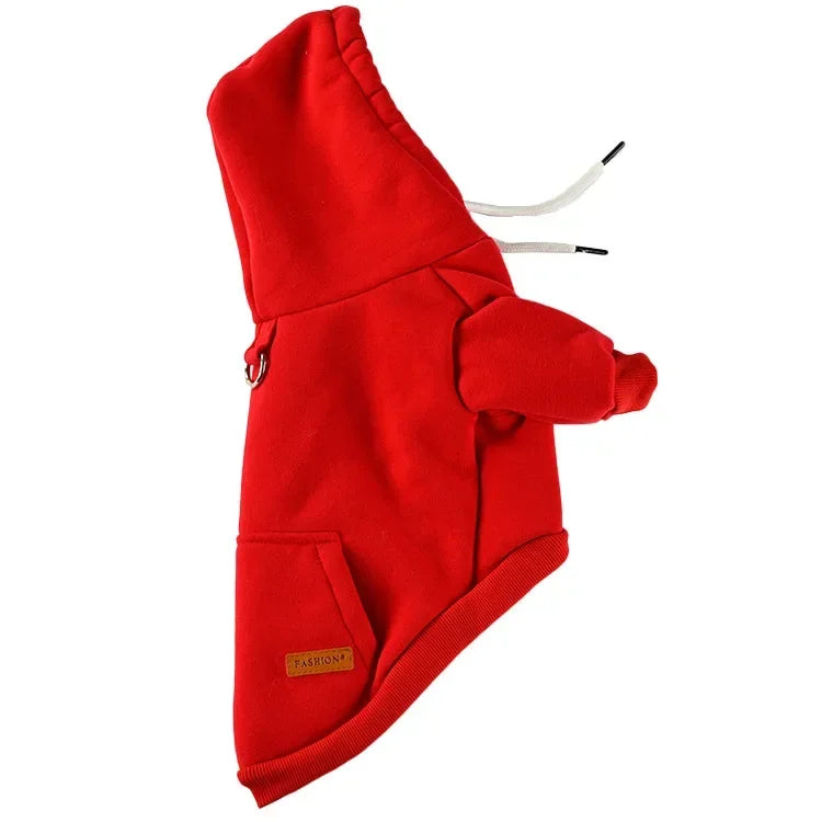 Felpa con Cappuccio in Pile per Cani Piccoli e Medi – Calda e Morbida, 4 Colori 4 Taglie