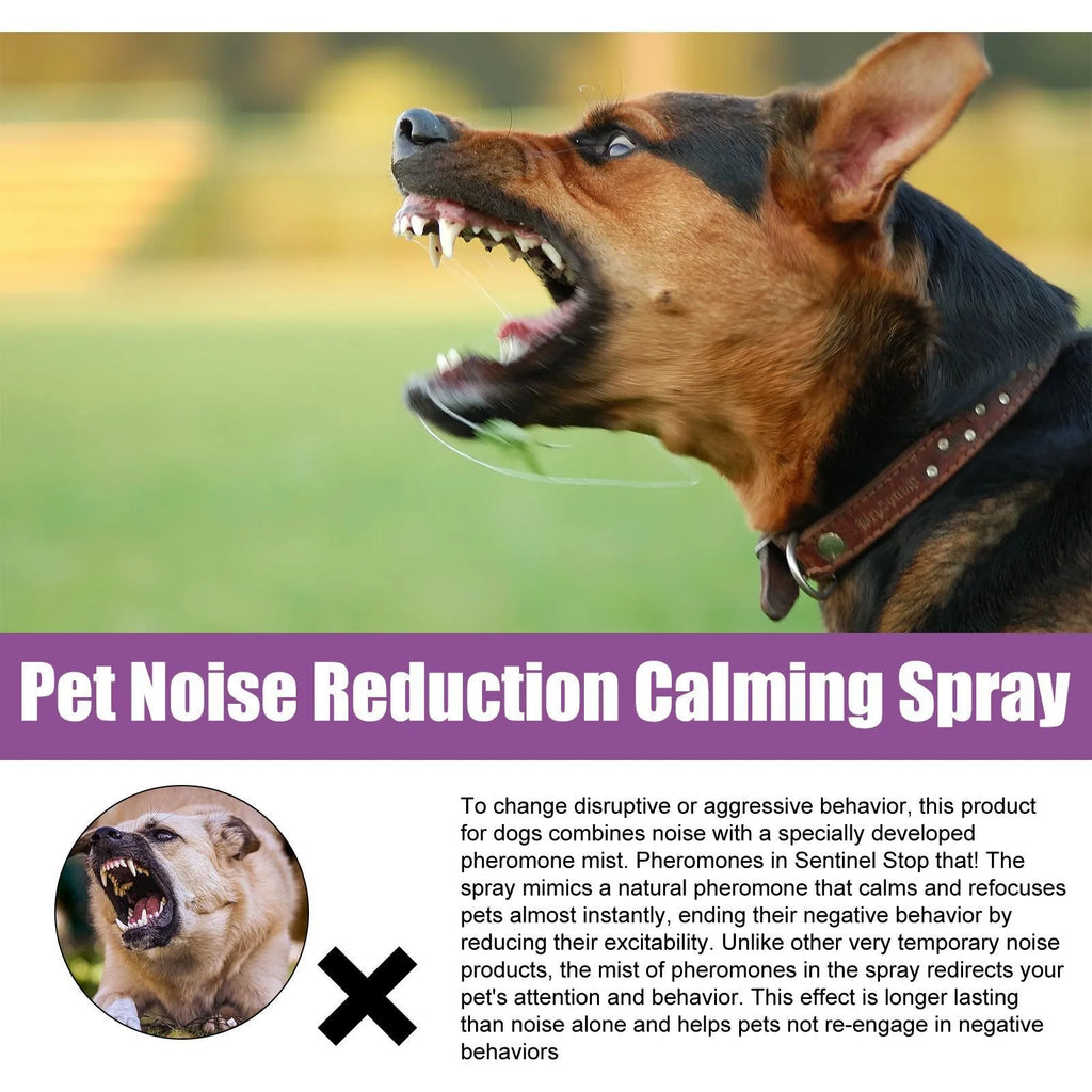 Spray Calmante Anti-Abbaio per Cani – 50ml, Camomilla e Lavanda, Riduce Comportamenti Negativi