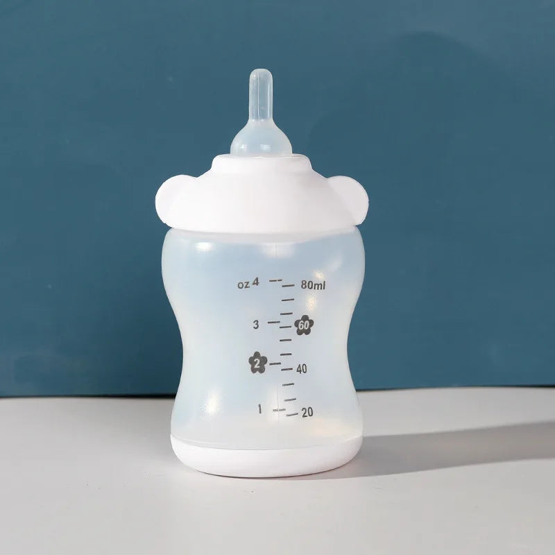 Biberon in Silicone Alimentare per Cuccioli e Gattini – Set 4 Pezzi 100ml, 4 Colori