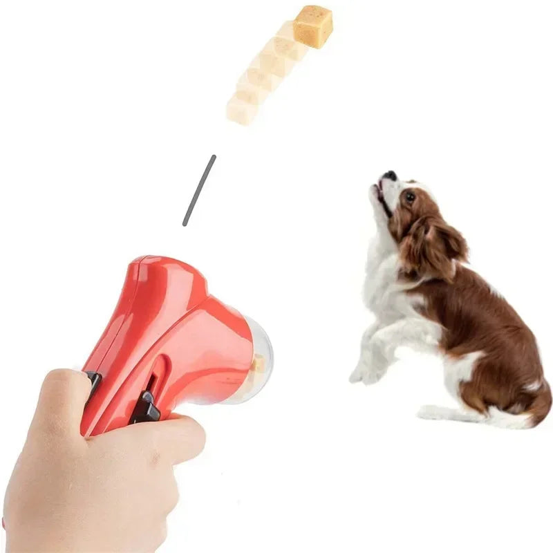 Lanciatore Snack Catapulta Interattivo per Cani e Gatti – Training Divertente, 2 Colori