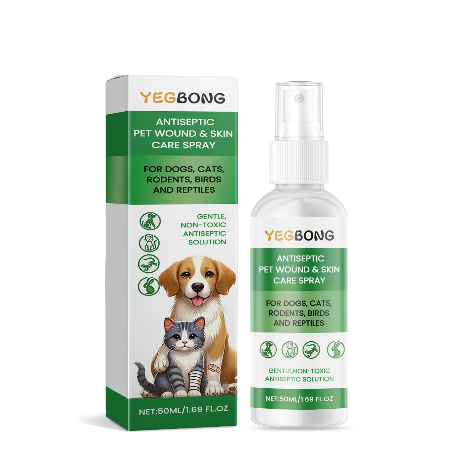 Spray Cura Pelle per Cani e Gatti – Anti-Prurito, Idratante, Cicatrizzante, 50ml
