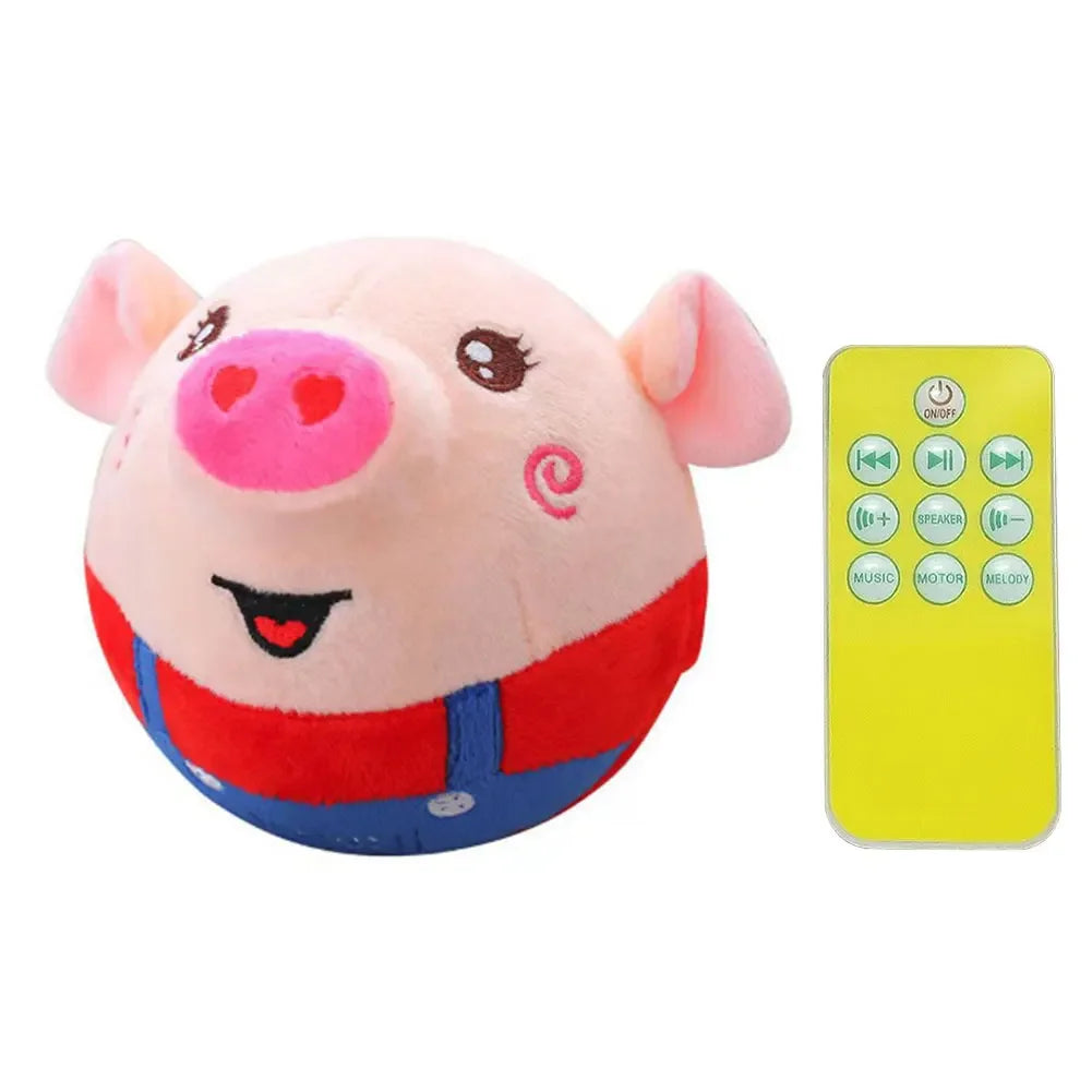 Palla Elettronica Rimbalzante per Cani con Bambola Peluche – Musica, Vibrazione, 8 Design