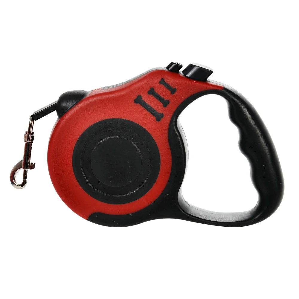 Guinzaglio Retrattile in Nylon per Cani Piccoli e Gatti – 3m o 5m, 14 Colori, Blocco Automatico
