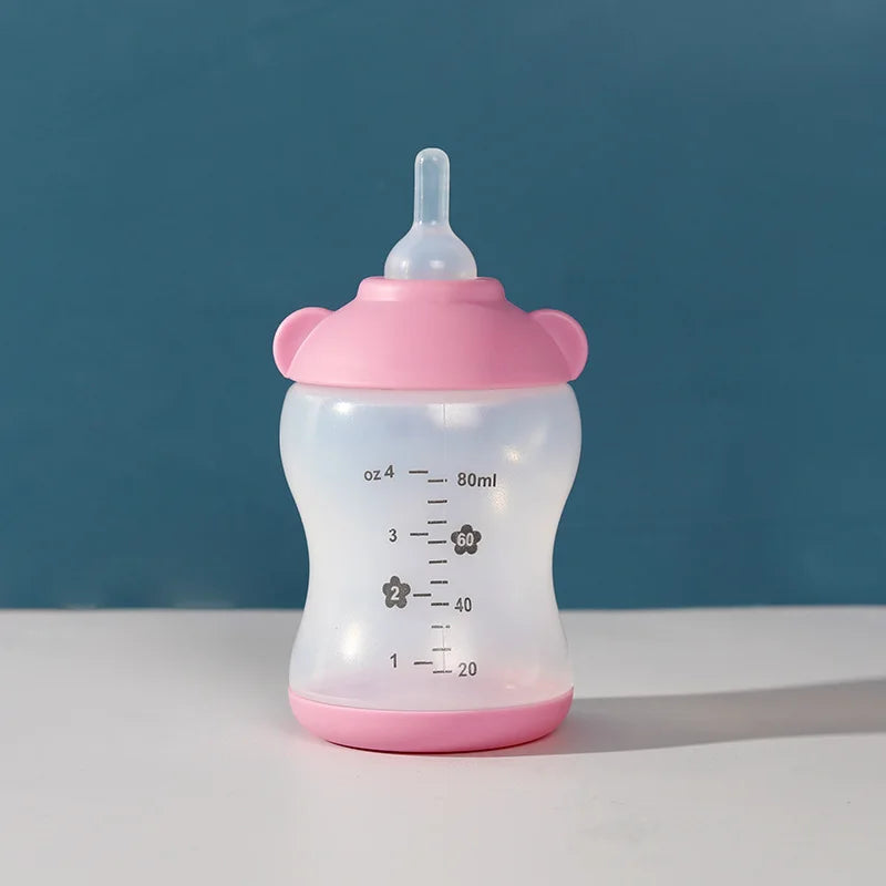 Biberon in Silicone Alimentare per Cuccioli e Gattini – Set 4 Pezzi 100ml, 4 Colori