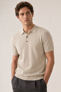 Casual Knitted Short-sleeve Mens Polo Shirt/ Polo da uomo a maniche corte in maglia, casual - FRAMOShopAbbigliamento donna FRAMOShopApricot2XLCJYD297300822VE