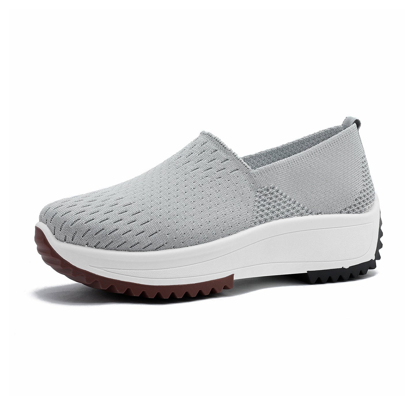 Cuff-height Heel-less Thick-soled Shoes / Scarpe senza tacco all'altezza del polsino con suola spessa - FRAMOShopcalzature donna FRAMOShopGray36CJYD297092117QJ