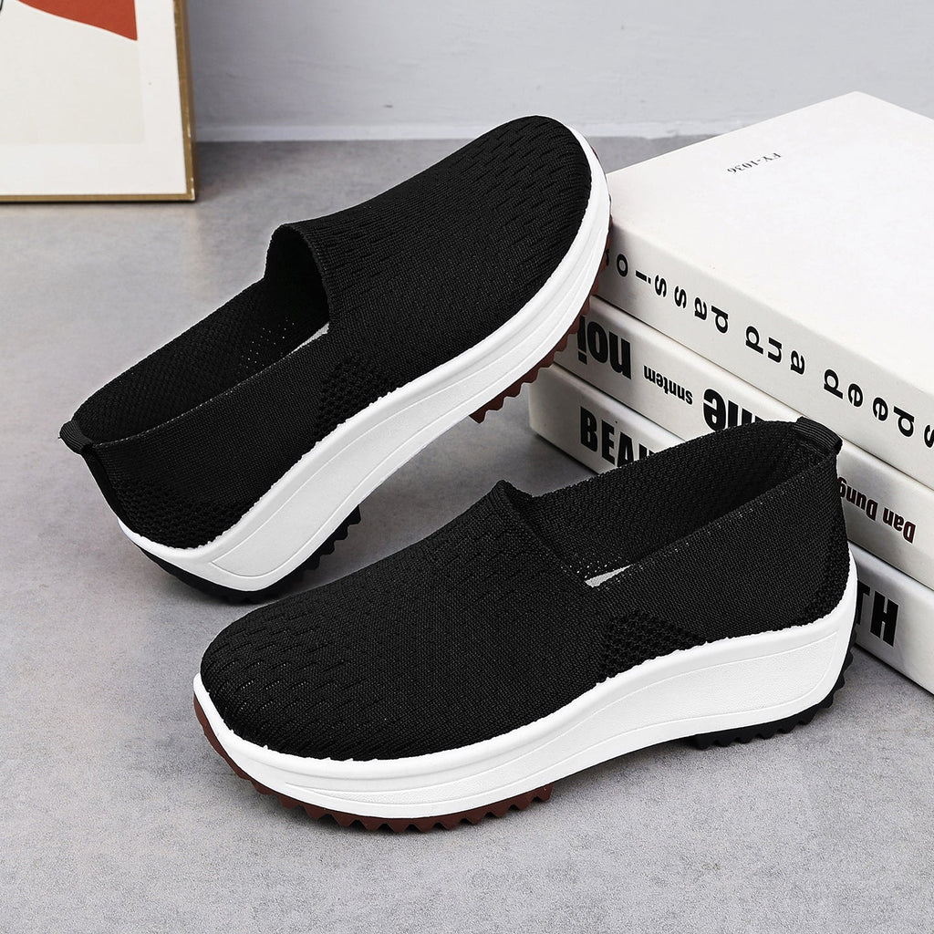 Cuff-height Heel-less Thick-soled Shoes / Scarpe senza tacco all'altezza del polsino con suola spessa - FRAMOShopcalzature donna FRAMOShopBlack36CJYD297092101AZ