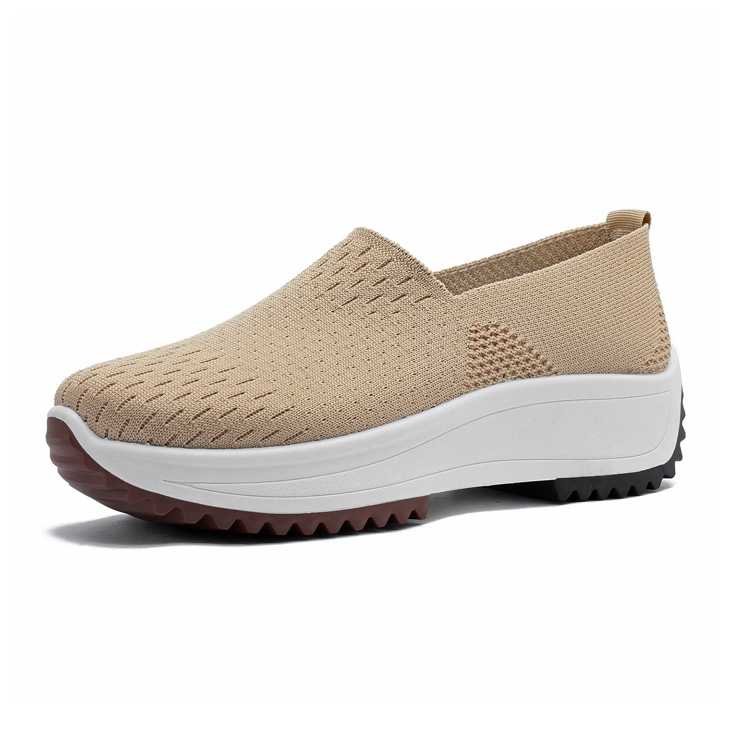 Cuff-height Heel-less Thick-soled Shoes / Scarpe senza tacco all'altezza del polsino con suola spessa - FRAMOShopcalzature donna FRAMOShopKhaki36CJYD297092125YB