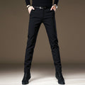 High-end Wrinkle-free Dress Pants Mens Business Slim-fit Tapered-leg Style / Pantaloni eleganti da uomo di alta gamma, antipiega, vestibilità slim, gamba affusolata - FRAMOShopabbigliamento uomo FRAMOShopBlack28CJXX295399101AZ