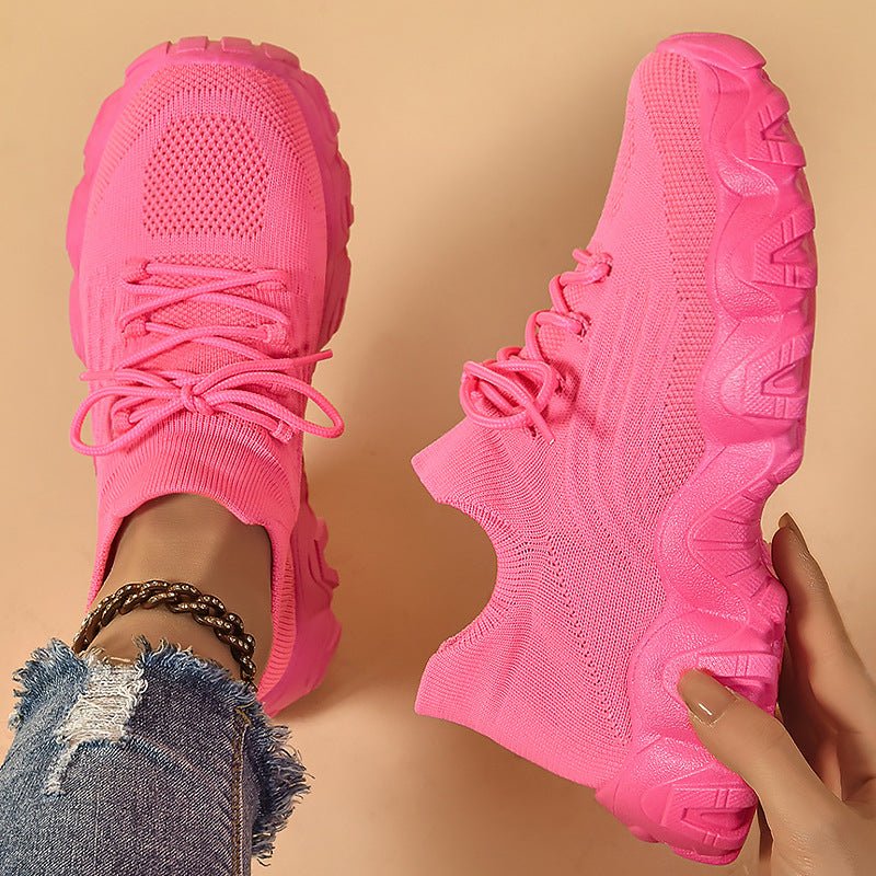 Lace-up Fly-knit Socks Shoes Fashion Trendy Sneakers / Scarpe da ginnastica alla moda con lacci e lavorazione Flyknit. - FRAMOShopcalzature donna FRAMOShopBlack36CJYD244140307GT