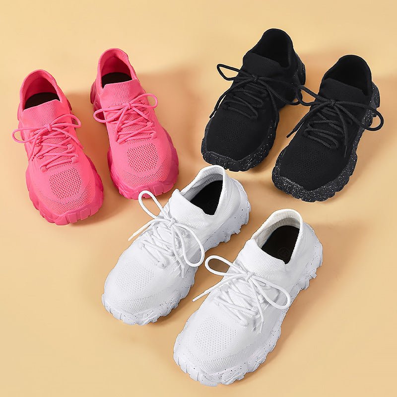 Lace-up Fly-knit Socks Shoes Fashion Trendy Sneakers / Scarpe da ginnastica alla moda con lacci e lavorazione Flyknit. - FRAMOShopcalzature donna FRAMOShopBlack36CJYD244140307GT