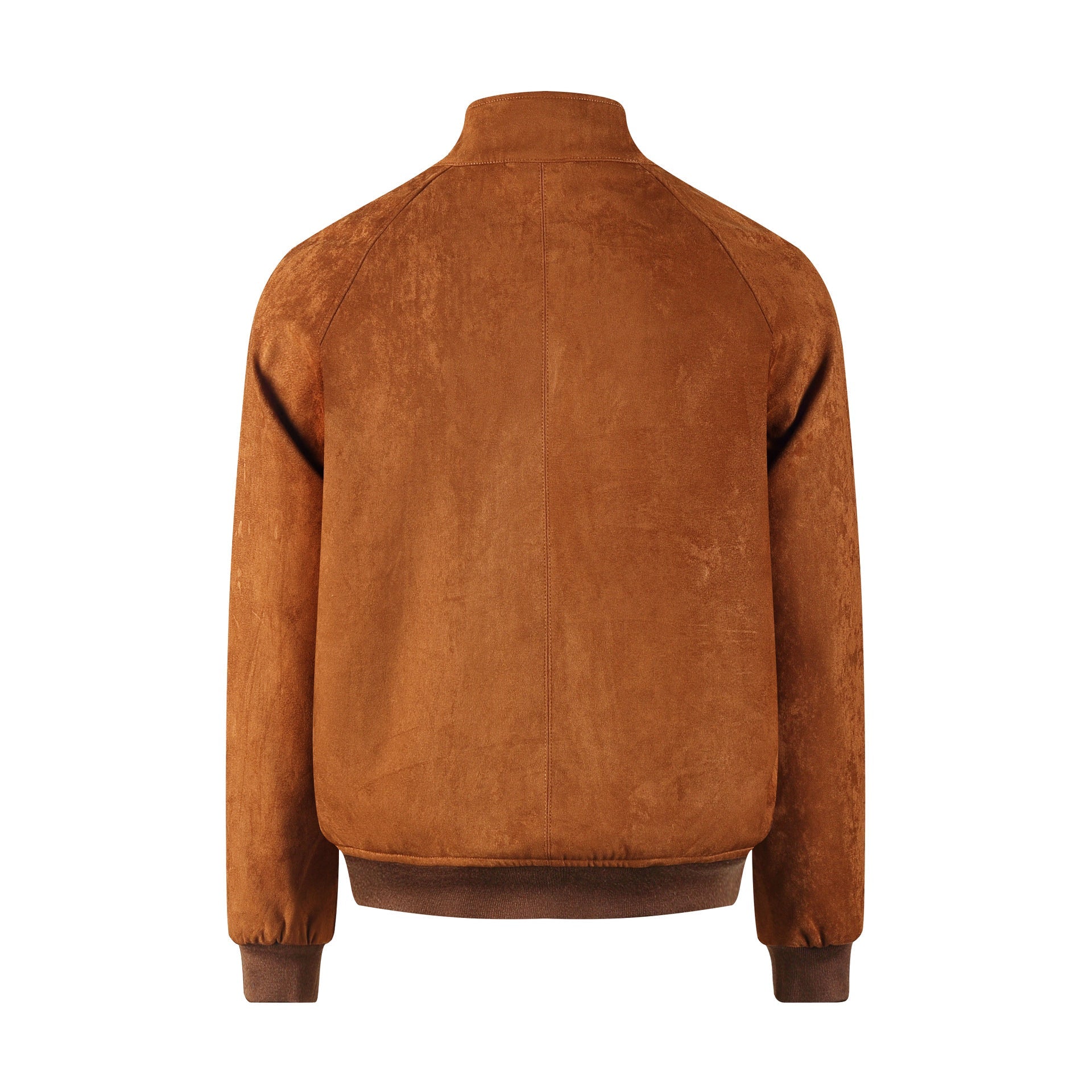 Mens American-style Leather Jacket With A Stand-up Collar / Giacca da uomo in pelle stile americano con collo alto - FRAMOShopabbigliamento uomo FRAMOShopBrown Ribbed Collar2XLCJXZ297033404DW