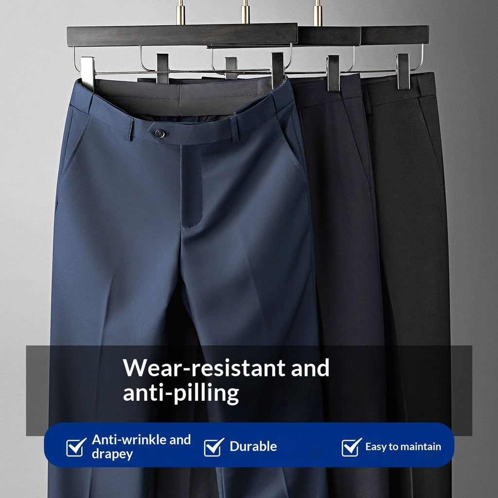 Mens Drapey Dress Pants Business-Casual Formal Wear / Pantaloni eleganti da uomo con drappeggio, adatti per occasioni formali, business e casual - FRAMOShopabbigliamento uomo FRAMOShopBlack28CJYD296026523WD
