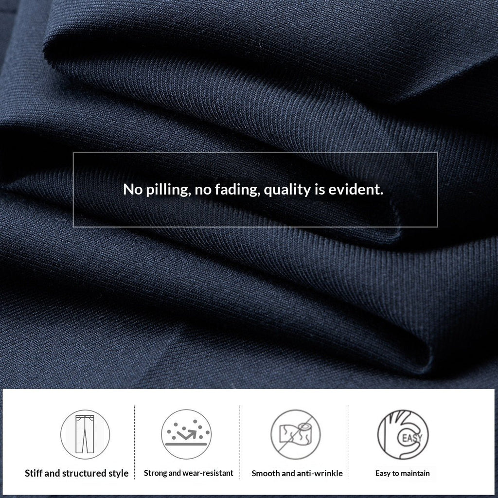 Mens Drapey Dress Pants Business-Casual Formal Wear / Pantaloni eleganti da uomo con drappeggio, adatti per occasioni formali, business e casual - FRAMOShopabbigliamento uomo FRAMOShopDark Blue28CJYD296026501AZ