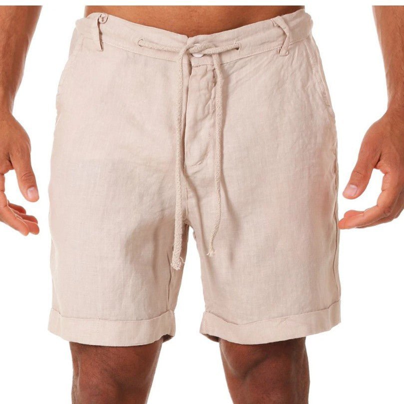 Mens Sports Running Fitness Shorts Solid-Color Casual Pants With Drawstring / Pantaloncini sportivi da uomo per corsa e fitness, tinta unita, casual, con coulisse - FRAMOShopabbigliamento uomo FRAMOShopBlack2XLCJYD295229540NM