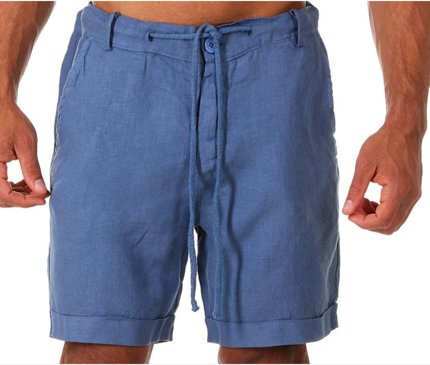 Mens Sports Running Fitness Shorts Solid-Color Casual Pants With Drawstring / Pantaloncini sportivi da uomo per corsa e fitness, tinta unita, casual, con coulisse - FRAMOShopabbigliamento uomo FRAMOShopDark Blue2XLCJYD295229533GT